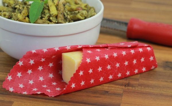 Small red beeswax wrap
