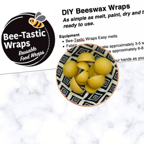 Make your own beeswax wrap with out DIY kit